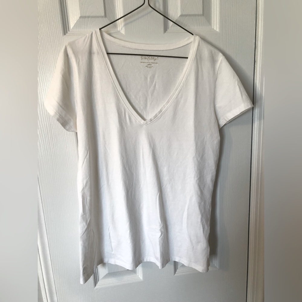 Lilly Pulitzer Womens white t-shirt